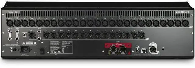 Alt view image 4 of 4 - Allen & Heath SQ-6 48-Channel / 36-Bus Digital Mixer with 24+1 Motorized Faders & Accenta ACC-83215 32-In/8-Out Stage Box, 150/45 Meters