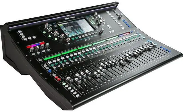 Alt view image 2 of 4 - Allen & Heath SQ-6 48-Channel / 36-Bus Digital Mixer with 24+1 Motorized Faders & Accenta ACC-83215 32-In/8-Out Stage Box, 150/45 Meters