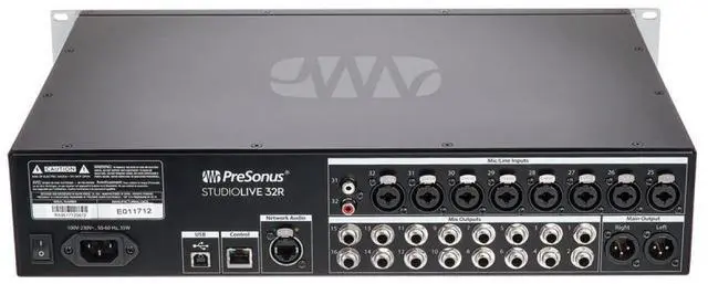 Alt view image 4 of 4 - PRESONUS Studiolive 32R Digital Rack Mixer+ 32 XLR cables