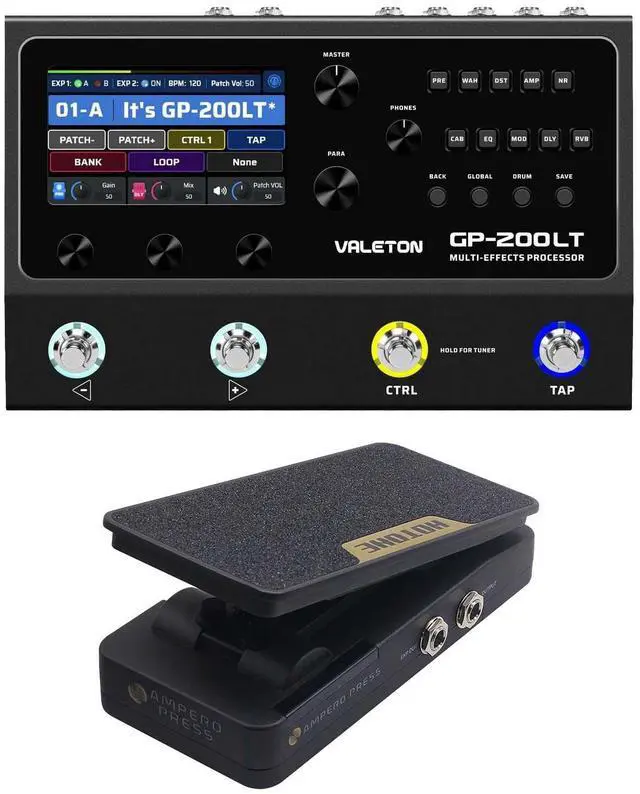 Main image of Valeton GP-200LT Amp Modeling Multi-Effects Processor, Hotone Volume Expression 2 Bundle