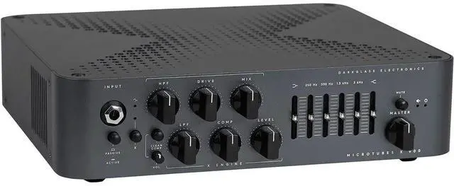 Alt view image 2 of 6 - Darkglass Microtubes X 900  900W Bass AmpHead, Black, (2) ErnieBall XLR 25FT, Gator GK-2110 Bundle