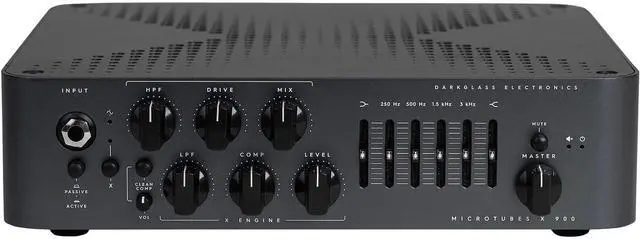 Alt view image 3 of 6 - Darkglass Microtubes X 900  900W Bass AmpHead, Black, (2) ErnieBall XLR 25FT, Gator GK-2110 Bundle