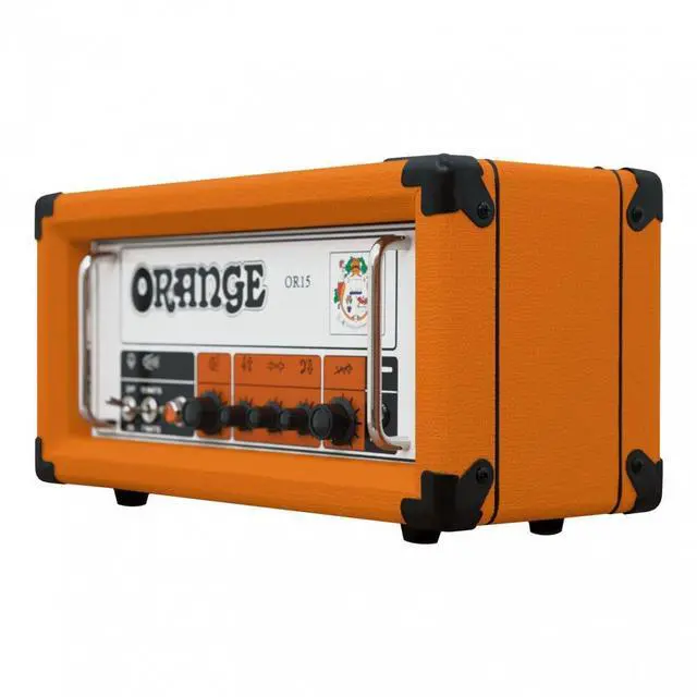 Alt view image 2 of 7 - Orange OR15H 15W Tube Head (Orange), Orange Cover, Ernie Ball P06077 Bundle