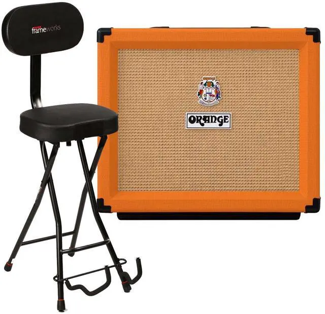 Main image of Orange Rocker 15 1×10 15W Tube Amp (Orange), Gator GFW-GTR-SEAT Bundle