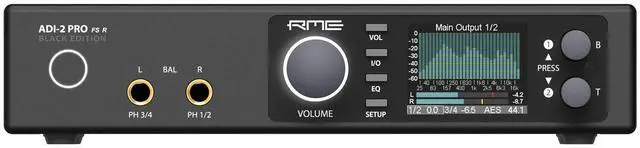 Alt view image 3 of 7 - RME ADI-2 Pro FS R AD/DA Converter (Black Edition), (4) ErnieBall XLR Cable 25FT, (2) ErnieBall 1/4, Presonus HD7 Bundle