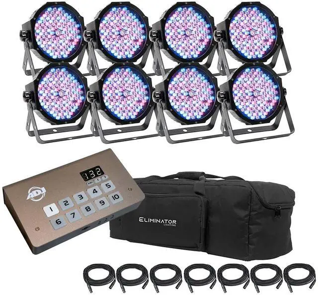 Main image of Eliminator Mega Flat PAK8 EP Lighting Pack, American DJ myDMX 5 Bundle