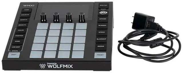 Alt view image 5 of 7 - American DJ WMX1 MK2 Wolfmix DMX Lighting Controller  Decksaver  (2) 3pin DMX Cables Bundle