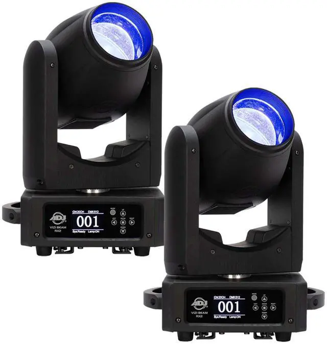 Main image of (2) American DJ VIZI Beam RX2 Moving Head Fixture Bundle