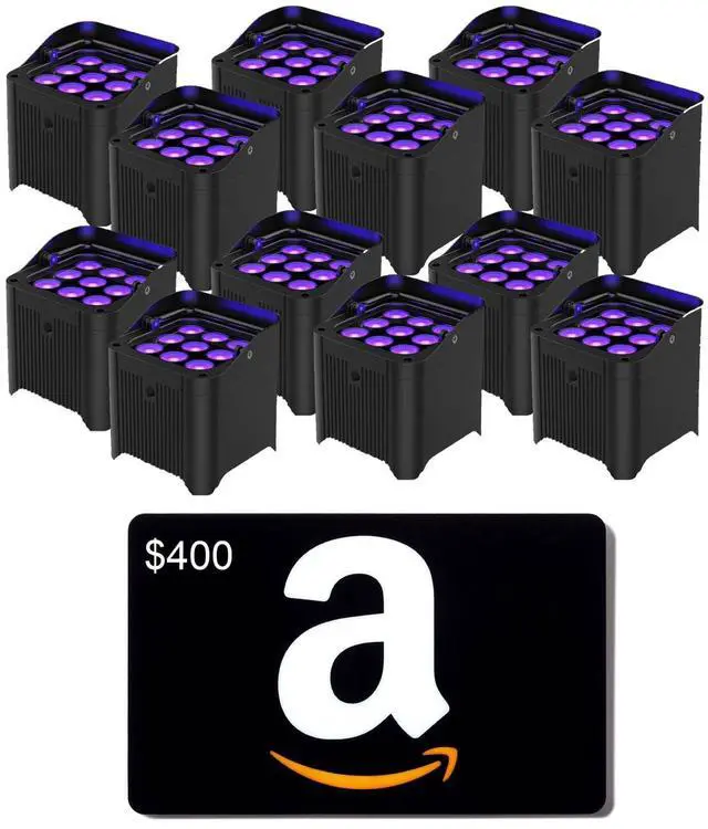 Main image of (12) Chauvet DJ Freedom Par H9 IP, $400 Amazon Gift Card Bundle