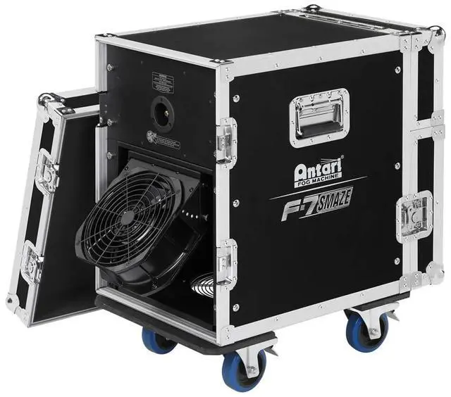 Alt view image 2 of 6 - Antari F-7 Smaze Hybrid Fog/Haze Machine with Integrated Fan, (2) FLG-4 Heavy Fog Fluid Bundle