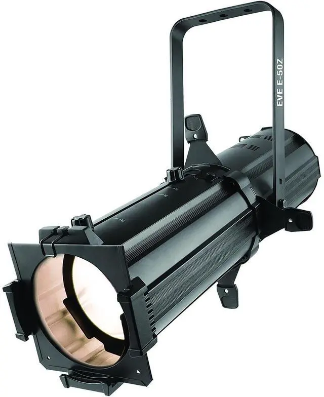 Alt view image 3 of 7 - CHAUVET DJ EVE E-50Z 50W LED Ellipsoidal (Black), O-Clamp, (2) DMX Cables, Safety Cable Bundle