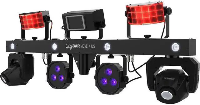 Alt view image 5 of 6 - CHAUVET GigBAR Move + ILS, (2) Donner DFM-500 Fog Machines Bundle