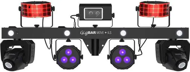 Alt view image 4 of 6 - CHAUVET GigBAR Move + ILS, (2) Donner DFM-500 Fog Machines Bundle