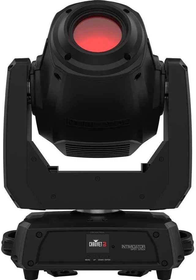 Alt view image 2 of 7 - (2) Chauvet DJ Intimidator Spot 375ZX (Black), CO-Z 192 DMX, (2) CHS-50 bags, (2) DMX Cables, (2) Clamps Bundle