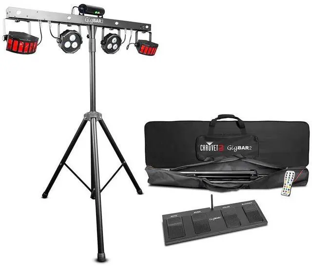 Alt view image 3 of 5 - (2) Chauvet DJ GigBAR 2 All-In-One Lighting System Bundle