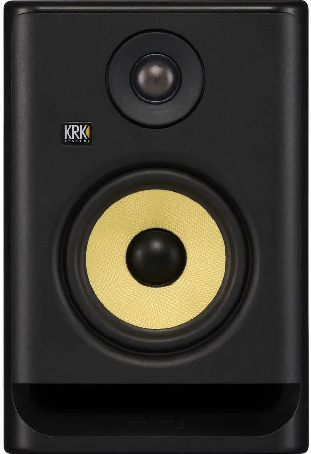 Alt view image 3 of 6 - (2) KRK ROKIT 5 G5 5 Powered Studio Monitor (Black)  Pads  (2) 1/4 Cables Bundle