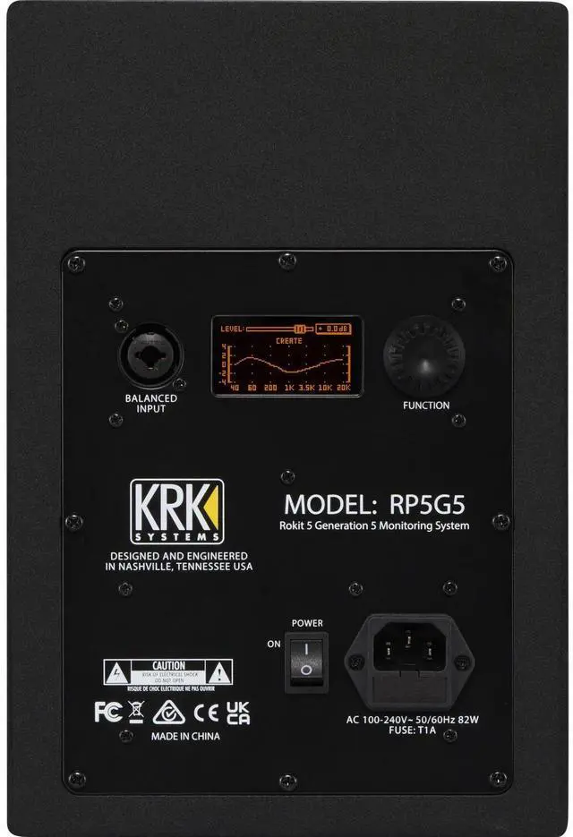 Alt view image 4 of 6 - (2) KRK ROKIT 5 G5 5 Powered Studio Monitor (Black)  Pads  (2) 1/4 Cables Bundle