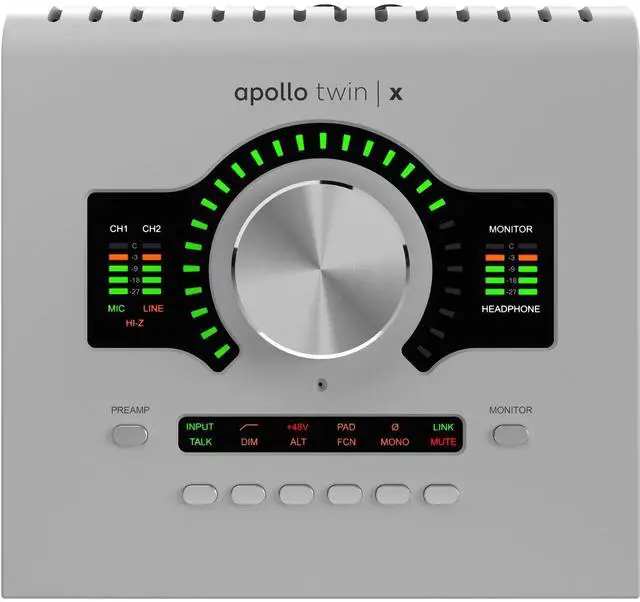 Alt view image 3 of 7 - Universal Audio Apollo Twin X QUAD (G2)  Audio Technica ATH-M50X  (2) XLR Cables  (2) 1/4 Cables Bundle