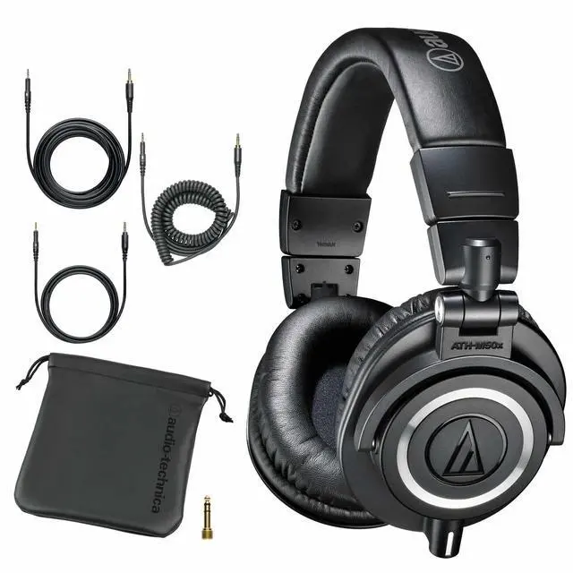 Alt view image 5 of 7 - Universal Audio Apollo Twin X QUAD (G2)  Audio Technica ATH-M50X  (2) XLR Cables  (2) 1/4 Cables Bundle