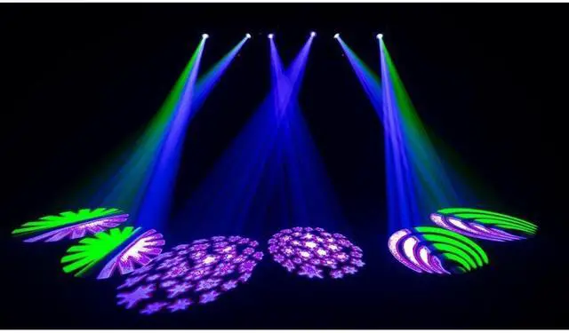 Alt view image 4 of 7 - Chauvet DJ Intimidator Spot 110 LED Moving Head Spotlight with Rockville Padded Travel Bag for (2) Chauvet or American DJ Effect Lights and Cable.