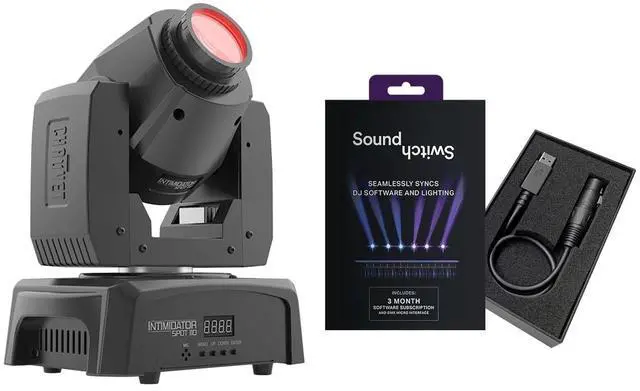 Main image of Chauvet DJ Intimidator Spot 110 LED Moving Head Spotlight with SoundSwitch DMX Interface Package