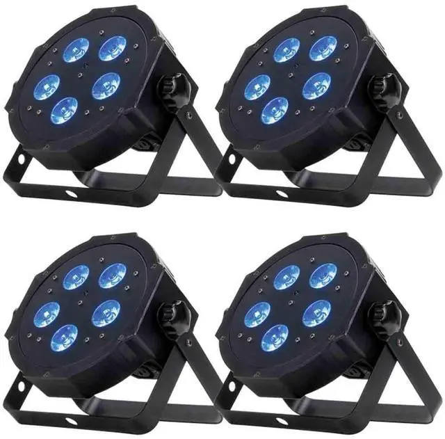 Alt view image 3 of 5 - Eliminator Mega Flat Hex Pak with DMX 3-Pin Terminator Package