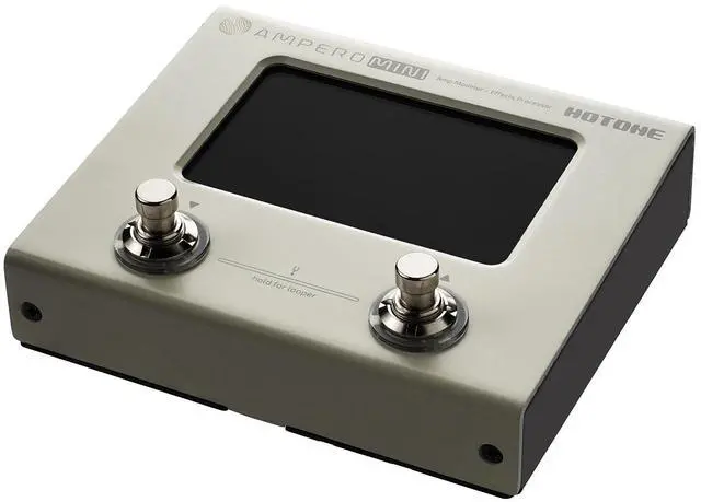 Alt view image 2 of 6 - Hotone Ampero Mini (Vanilla) MP-50VN Amp Modeler & Effects Processor, (2) ErnieBall 1/4 Bundle