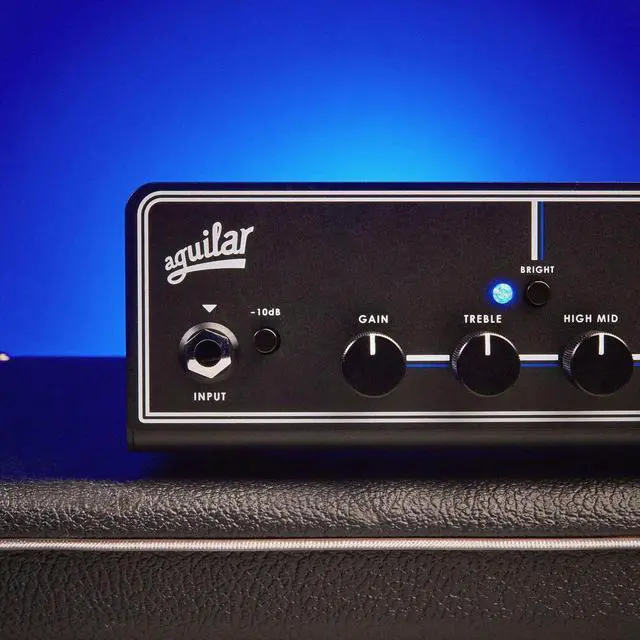 Alt view image 3 of 7 - Aguilar AG700V2 700W Bass Amplifier Head, ErnieBall P06081, (2) ErnieBall 1/4 Cable Bundle