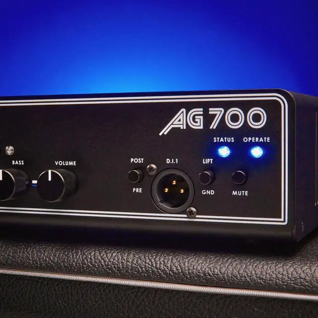 Alt view image 5 of 7 - Aguilar AG700V2 700W Bass Amplifier Head, ErnieBall P06081, (2) ErnieBall 1/4 Cable Bundle