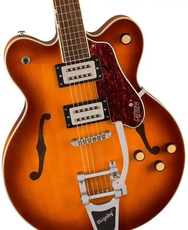 Alt view image 5 of 7 - Gretsch G2622T Streamliner Center Block Electric Guitar, Abbey Ale, (2) Ernie Ball 2221, Gator Stand Bundle