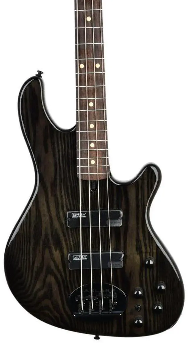 Alt view image 4 of 7 - Lakland Skyline 44-OS Offset Bass Guitar, Trans Black with Rosewood Fingerboard, Gator GFW-GTR-SEAT and Stand, ErnieBall 1/4 Cable Bundle