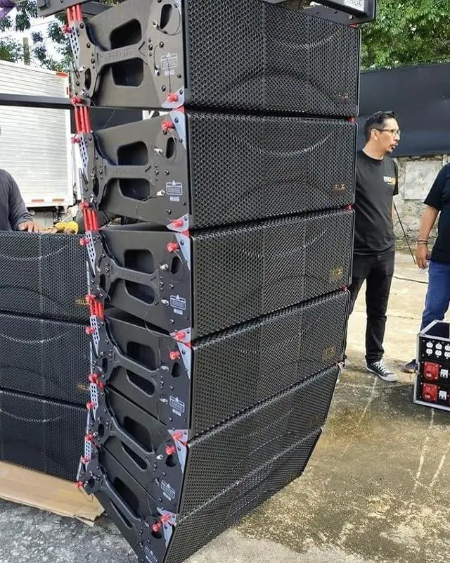 Alt view image 3 of 6 - (2) PRO DG Aviator LA210A Active Line Array 4000W 2×10, (2) PRO DG Aviator LA210P Passive Line Array 2×10, FB210 FlyBar, (2) Speakon Cable, (2) XLR Cable, Ideal for Touring, Churches & Bands