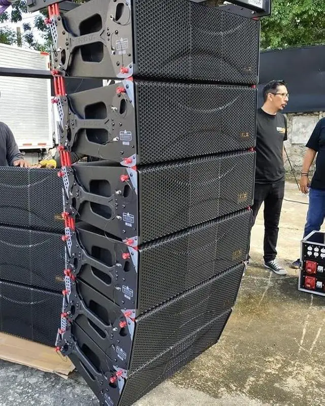 Alt view image 3 of 5 - (4)PRO DG Aviator LA210A Active Line Array 4000W 2×10, (4)PRO DG Aviator LA210P Passive Line Array 2×10, (4)PRO DG S218A 8000 Watts Active Subwoofer (2)FB210 FlyBar, (4) Speakon Cable, (8) XLR Cable