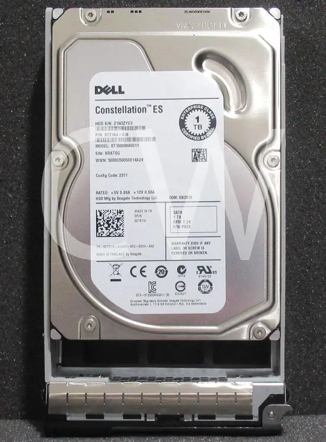 Alt view image 2 of 2 - 2T51W ST1000NM0011 DELL CONSTELLATION 1TB 7.2K 6G 64MB 3.5" SATA Hard Drive