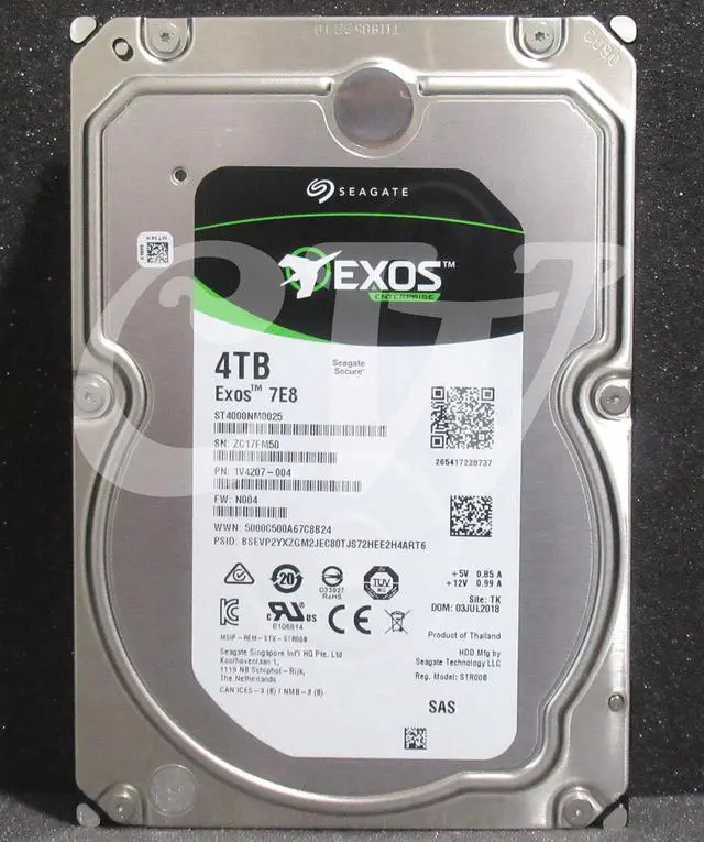 Main image of ST4000NM0025 1V4207-004 Seagate 4TB 7.2K RPM 12Gbps 3.5" SAS HDD Hard Drive