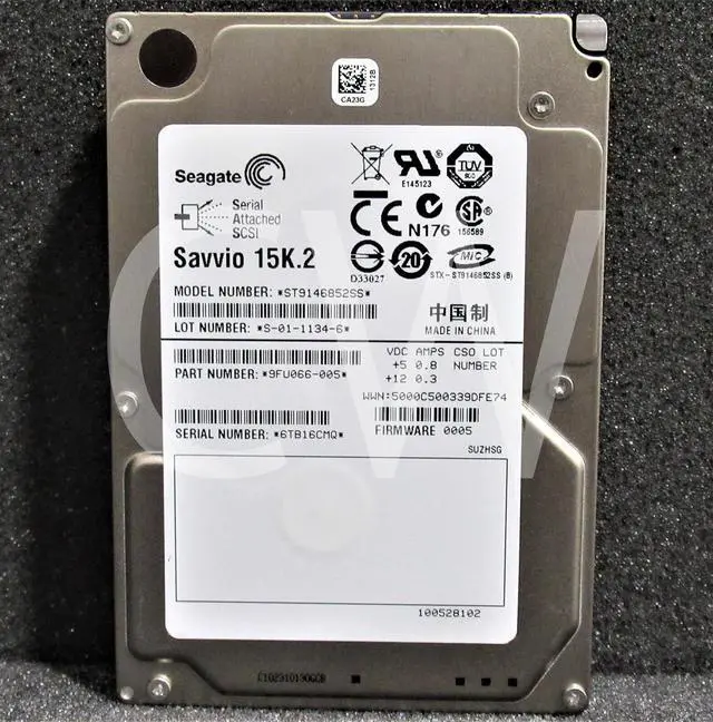 Main image of ST9146852SS 9F4066-005 Seagate SAVVIO 15K.2 146GB 15K 6G 16MB 2.5"SAS Hard Drive