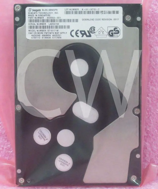 Main image of ST19171W Seagate 9E003-001 9.1GB 7.2K Ultra Wide 68-Pin 512KB 3.5" SCSI Hard Drive