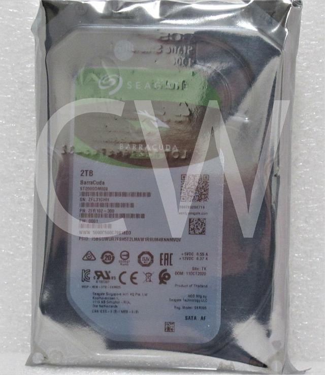 Main image of ST2000DM008 2FR102-300 Seagate 2TB 7.2K RPM 6Gb/s 3.5" SATA HDD Hard Drive