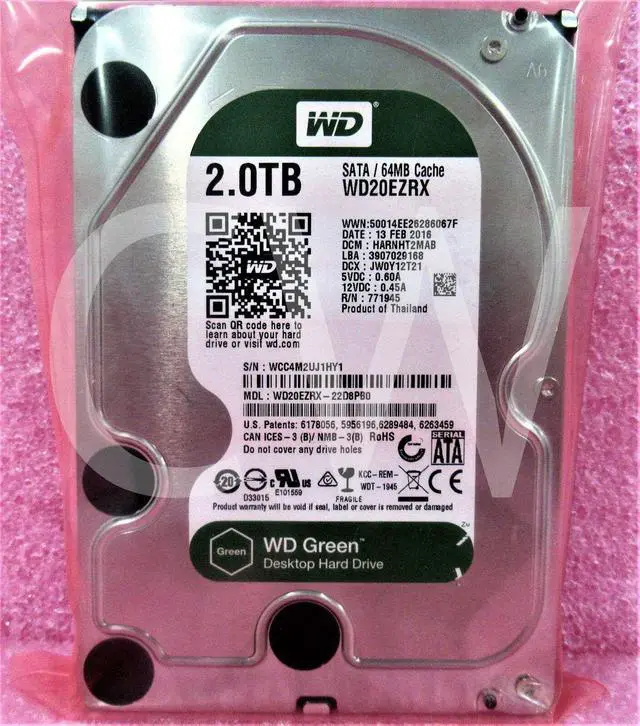 s*n様 Western Digital HDD WD20EZRX 2TB × Western Digital WD20EZRX-22D8PB0 - 2TB 7.2K RPM 64MB Cache
