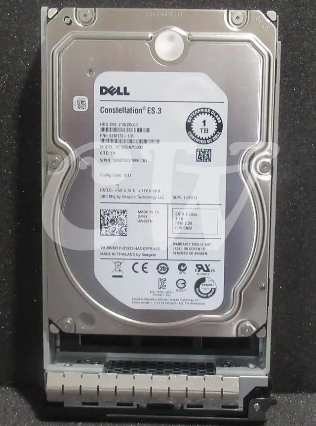 400-AGTM-DELL 1.8TB 10K SAS 2.5インチ 6Gbps ハードドライブ G176J