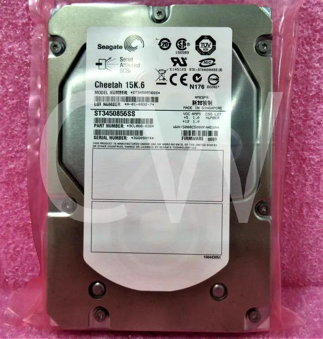 Main image of ST3450856SS Seagate 9CL066 450GB 15K RPM 6Gb/s 3.5" SAS HDD Hard Drive