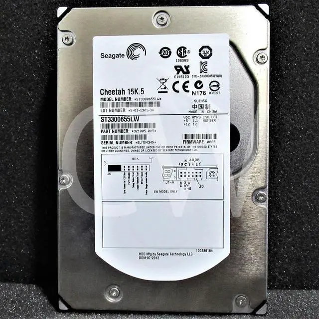 Alt view image 2 of 2 - ST3300655LW Seagate CHEETAH 9Z1005-005 15K.5 300GB 15K U320 SCSI 68Pin 16MB 3.5" Hard Drive