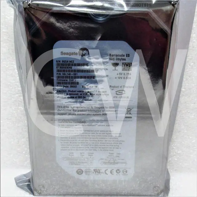 Alt view image 2 of 2 - Seagate BARRACUDA ES ST3500630NS 9BL146-081 500GB 7.2K RPM 3Gbps 3.5" SATA HDD Hard Drive