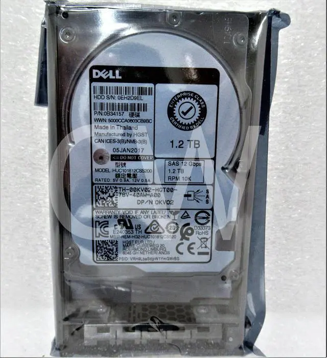 Alt view image 2 of 2 - DELL 0KV02 HUC101812CSS200 1.2TB 10K RPM 12Gb/s 2.5" SAS SERVER HDD Hard Drive