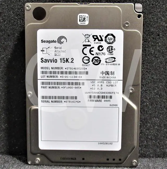 Alt view image 4 of 4 - LOT OF 10-Seagate ST9146852SS 9FU066 146GB 15K RPM 6Gb/s 2.5" SAS HDD Hard Drive