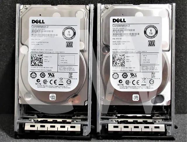 Main image of LOT OF 10 - Dell WF12F ST91000640NS 1TB 7200RPM 6Gbps 2.5" SATA HDD Hard Drive