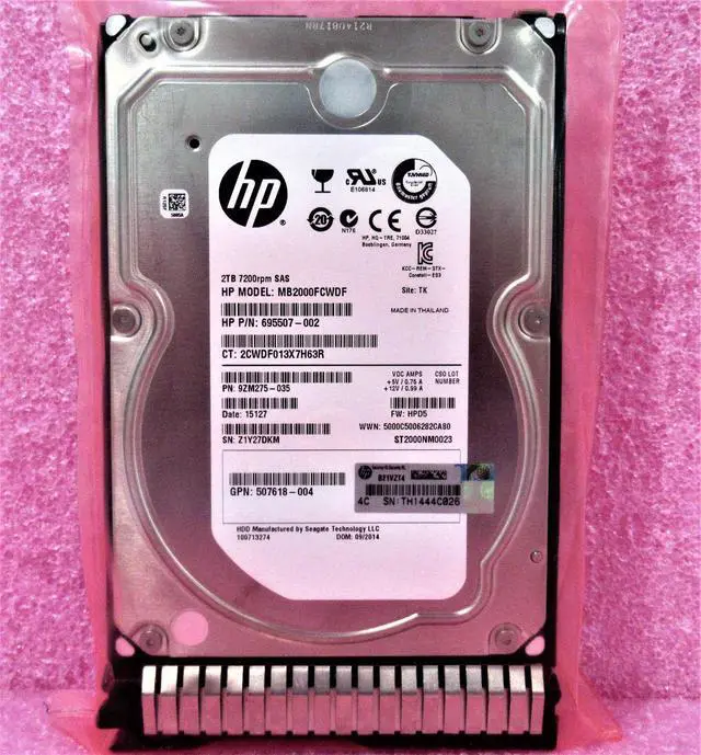 Alt view image 2 of 2 - 652757-B21 653948-001 HP 2TB 7.2K RPM 6Gb/s 3.5" SAS SERVER HDD Hard Drive