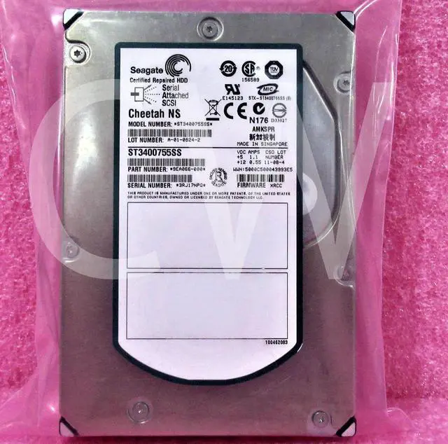Alt view image 2 of 2 - ST3400755SS Seagate CHEETAH 9EA066-080 NS 400GB 10K 3G 16MB 3.5in SAS Hard Drive