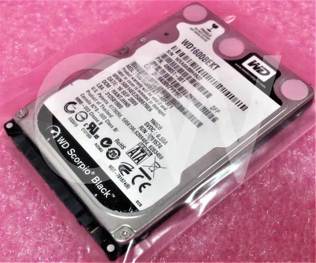 Main image of Western Digital BLACK WD1600BEKT 160GB 7.2K RPM 3Gb/s 2.5" SATA HDD Hard Drive