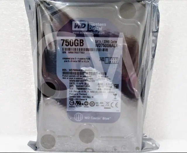 Alt view image 2 of 2 - WD7500AALX Western Digital 750GB 7.2K RPM 6Gb/s 3.5" SATA HDD Hard Drive